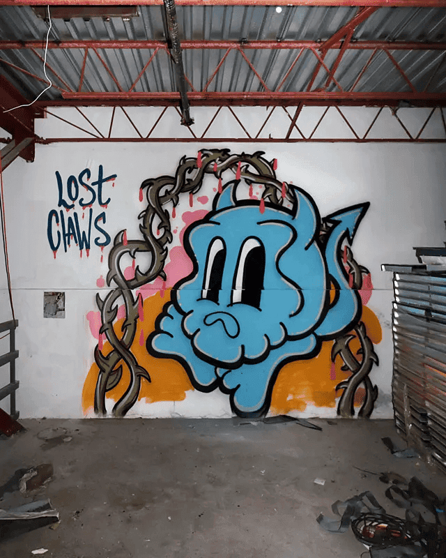 Lost Claws mural 3