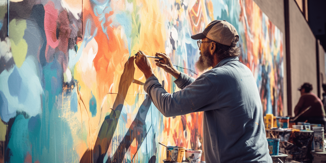 Artur custom wall art with your idea mal a customized mural in Vancouver toronto or Montreal