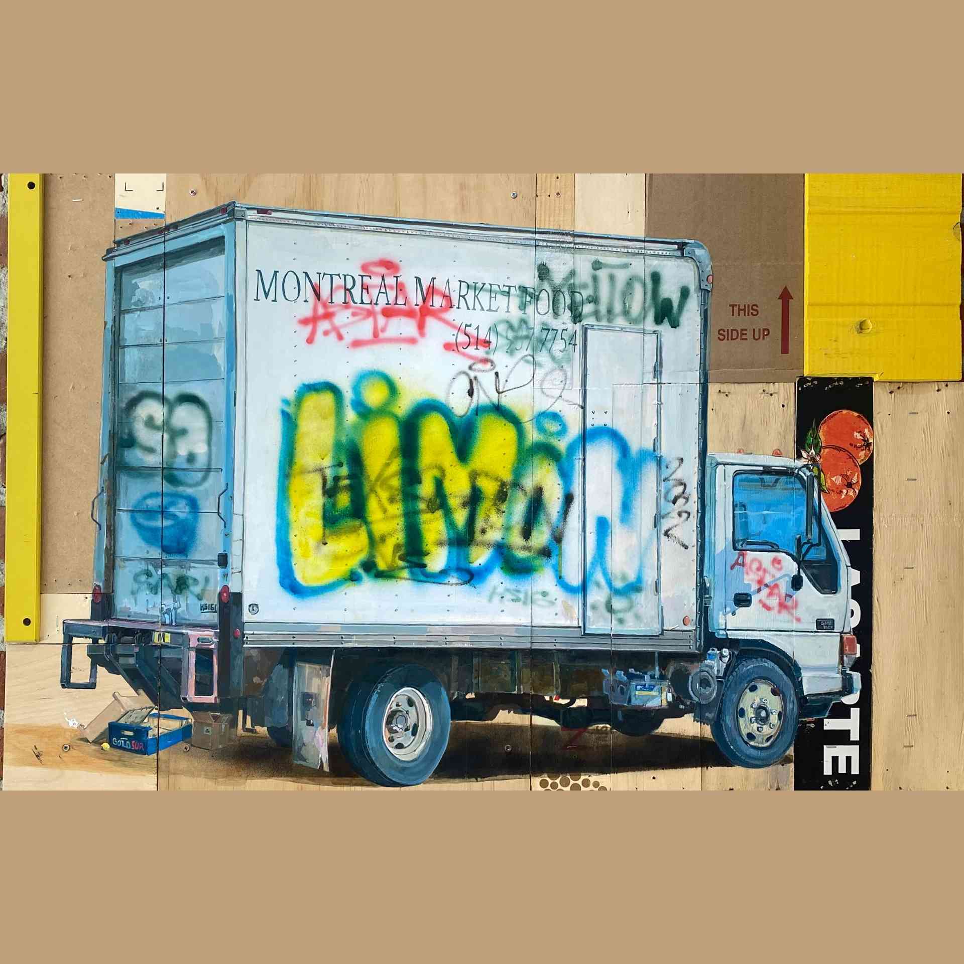 Truck artwork made by Timoh Garcia custom painting for a Toronto client